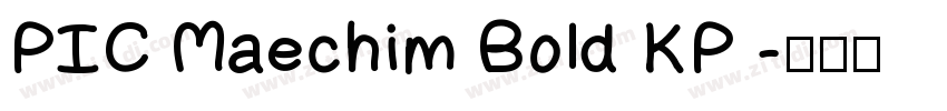 PIC Maechim Bold KP 字体转换